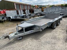 Unused Ifor Williams GX125HD Ramp Twin Axle Trailer, Paperwork & Keys Included, Bed Size 3.66m x 1.