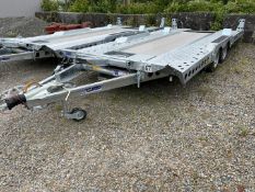 Unused Ifor Williams CT177 Tri Axle Tilt Bed Car Transporter, Paperwork & Keys Included, Bed Size