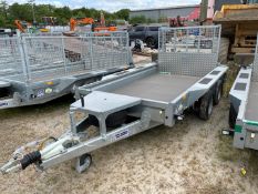 Unused Ifor Williams GX105HD Ramp Twin Axle Trailer, Paperwork & Keys Included, Bed size 3.03m x 1.