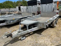 Unused Ifor Williams GX105HD Ramp Twin Axle Trailer, Paperwork & Keys Included, Bed size 3.03m x 1.
