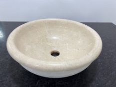 Marble Circular Sink, 425mm Dia, 160mm Deep, Lot Location: Ground Floor