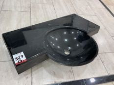 Ex Display Black Granite Sink, 800 x 520mm