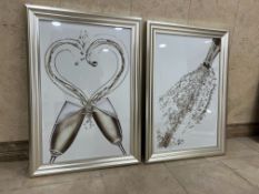 2no. SHH Interiors Champagne Themed Pieces of Wall Art, 480 x 680mm, Lot Location: Ground Floor