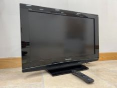 Panasonic TX-32LXD80 LCD Television Complete With Remote & One For All SVQ335R02 Freeview Box, Lot