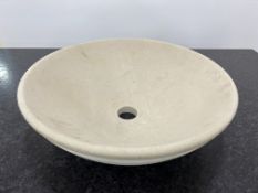 Marble Circular Sink, 450mm Dia, 160mm Deep, Lot Location: Ground Floor