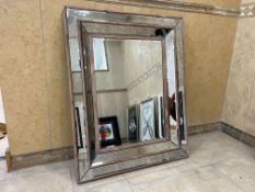 William Wood SKU 864012 Washed Wood Provincial Mirror, 800 x 1000mm, Lot Location: Ground Floor