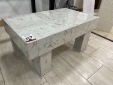 Bespoke Low Level Coffee Table, Note: All Sections are Unattached, Damage to 1no. Leg, Lot Location: