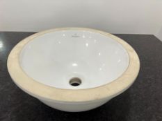 Villeroy & Boch Undermounted Circular Sink, 390mm Dia, 180mm Deep, Lot Location: Ground Floor