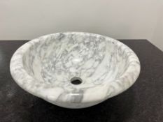 Marble Circular Sink, 450mm Dia, 160mm Deep, Lot Location: Ground Floor
