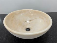 Marble Circular Sink, 450mm Dia, 160mm Deep, Lot Location: Ground Floor