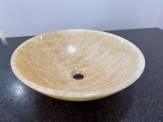 Natural Stone Circular Sink, 430mm Dia, 140mm Deep, Lot Location: Ground Floor