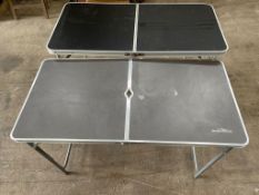 2no. Retractable Fold Up Tables 1200 x 770 x 600mm