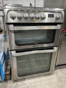 Hotpoint HUE61XS Domestic Stainless Steel 4 Burner Electric Oven Range 620 x 620 x 950mm, Damage