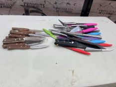 Quantity of Knifes Sizes & Styles Vary
