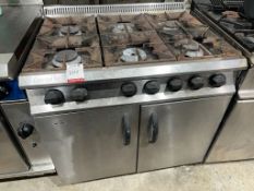Moorwood Vulcan Commercial 6 Burner Natural Gas Oven Range 900 x 800 x 900mm. Please Note: There
