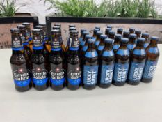Quantity of Non-Alcoholic Beers Comprising; 12no. Estrella Galicia 0.0% & 22no. Lucky Saint 0.5%