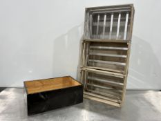 Chateau La Begorce Margaux Branded Timber Storage Box & Shelving Unit