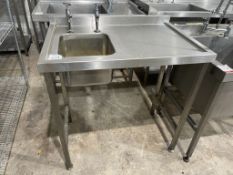 Stainless Steel Commercial Sink 900 x 600 x 1200mm