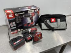 Einhell Cordless Powered Drill, 2no. 18v Batteries, Charger & Carry Case