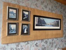 5no. Decorative Wall Mounted Picture Framed Art With Timber Frame 1900 x 800mm