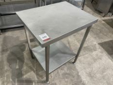 Stainless Steel Two Tier Preparation Table 700 x 550 x 870mm