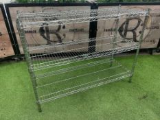 Racking Solutions Stainless Steel 3 Tier Racking 1210 x 460 x 930mm