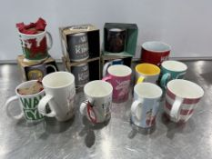 Quantity of Printed Mugs & Gift Boxed Mugs