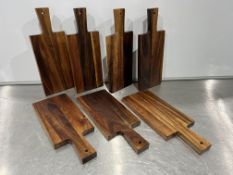 7no. Timber Serving Paddles, 380 x 150mm `