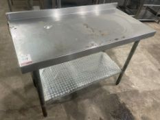 Stainless Steel Two Tier Preparation Table 1200 x 600 x 950mm