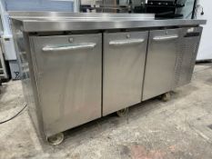 Mobile 3 Door Stainless Steel Commercial Fridge 1730 x 700 x 940mm. Please Note: There is NO VAT