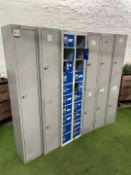 6no. Steel Lockers Styles May Vary 300 x 300 x 1800mm Approx