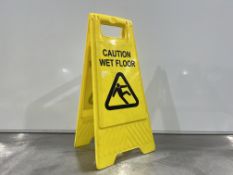 Wet Floor Sign as Lotted