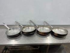 4no. Aluminium Saucepans, 300mm Dia x 100mm Deep