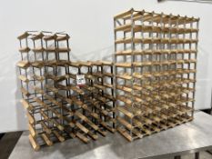 6no. Vaious Timber Wine Racks as Lotted