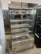 Frost Tech SD60/100HC, Open Fronted Upright Commercial Display Fridge 230V, 990 x 570 x 1950mm