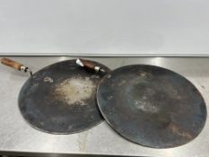 2no. Steel Cooking Plates, 470mm Dia