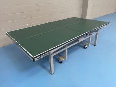 Butterfly ITTF Centerfold 25 Rollaway Table Tennis Table Complete With; 2no. Stiga Branded Timber
