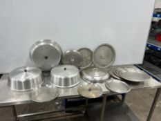Quantity of Stainless Steel & Aluminium Stock Pot Lids as Lotted
