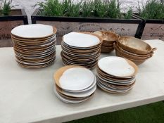 Quantity of Plates & Bowls Comprsising; Approx 31no. Plates, 16no.Approx Side Plates & 7no. Salad