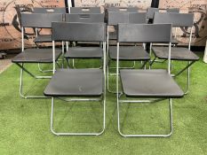 10no. Steel Frame Plastic Retractable Stools 440 x 440 x 870mm