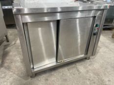 Italinox HCU006 Stainless Steel Hot Cupboard 230V 1000 x 600 x 820mm, Note: Doors And Shelves