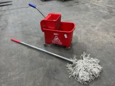 Janex Red Mobile Mop Bucket & Mop