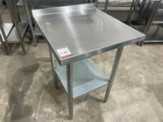 Stainless Steel Two Tier Preparation Table 610 x 610 x 900mm