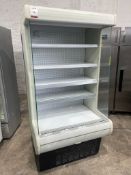 Koxka M-10-CUK, Open Fronted Upright Commercial Display Fridge 230V, 970 x 830 x 1940mm. Please