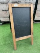 A-Frame Chalk Display Board 400 x 560 x 750mm