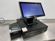 EposNow PRO-C15Wa Touch Screen All In One POS System Complete With EposNow POS80GXa Thermal