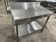 Stainless Steel Two Tier Preparation Table 1000 x 600 x 960mm