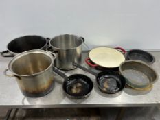 Quantity of Stockpots & Frying Pans as Lotted