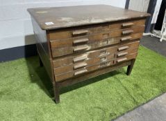 6 Tier Timber Chest Of Draws 1200 x 950 x 900mm