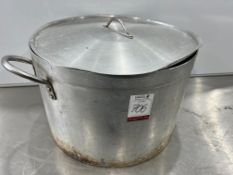 Aluminium Steel Cooking Pot, 530mm Dia & 340mm Deep. Please Note: There is NO VAT on the HAMMER